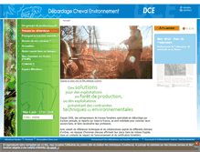 Tablet Screenshot of debardage-cheval-environnement.com